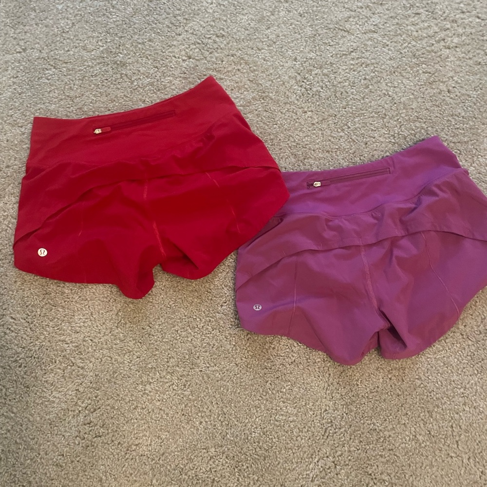 Lululemon Shorts. Size 2 and 4.
